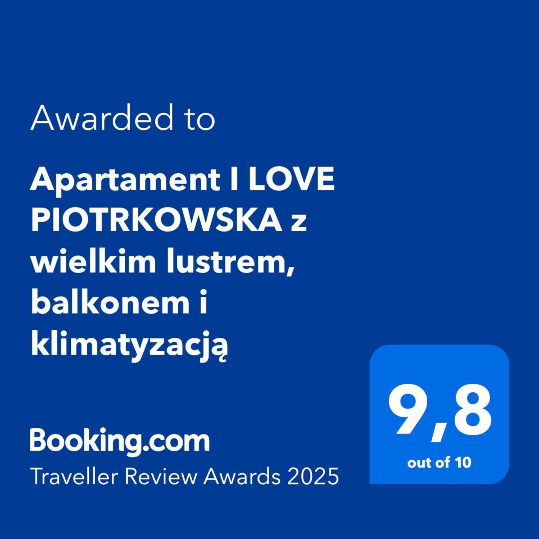 Apartament I Love Piotrkowska Z Wielkim Lustrem, Balkonem I Klimatyzacja Łódź Exterior foto